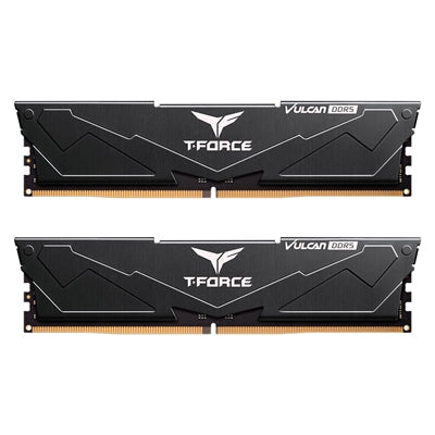 Team T-Force Vulcan FLBD532G6400HC40BDC01 32GB System Memory (2 x 16GB), DDR5 6400, 40-40-40-84, 1.35v, Black, Retail Boxed Team T-Force Vulcan FLBD532G6400HC40BDC01 32GB System Memory (2 x 16GB), DDR5 6400, 40-40-40-84, 1.35v, Black, Retail Boxed
